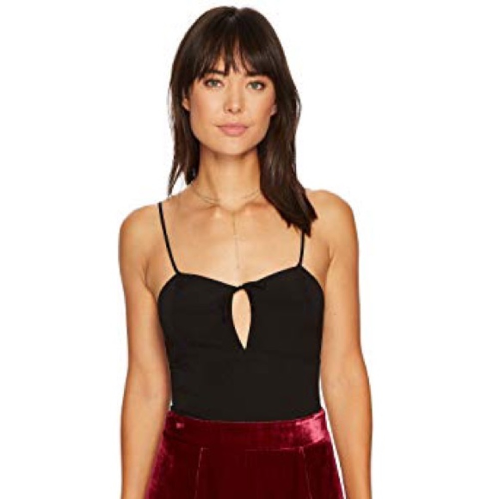 For Love and Lemons Melanie body suit black NWT